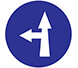 Compulsory ahead or turn left