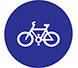 Compulsory cycle track